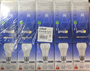 LAMPADINE LED goccia A60 opale E27 REER 6500K E27 9.5 WATT