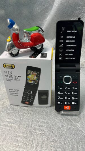 TREVI FLEX PLUS 95 4G FLIP SOS Cellulare Senior Anziani Tasti grandi HAC Base
