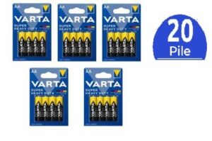STILO VARTA AA ZINCO CARBON  5 BLISTER 20 PILE