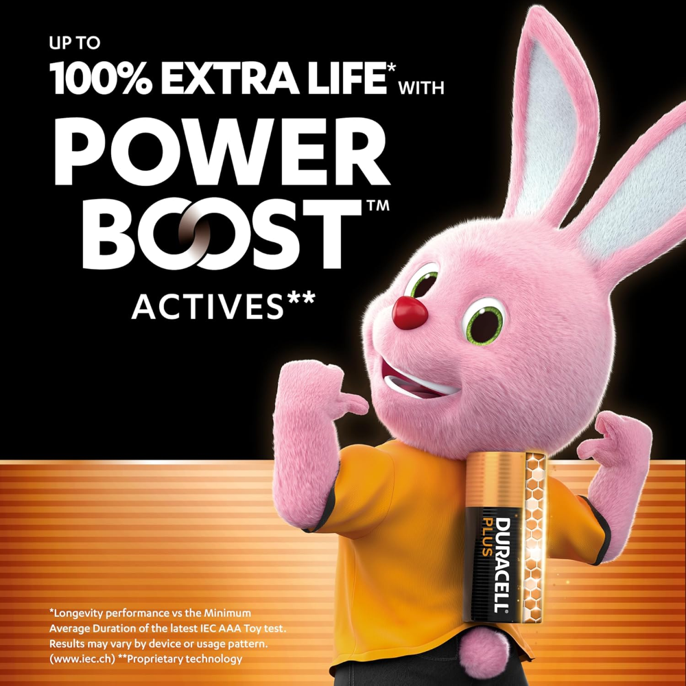 Duracell Plus 100% PowerBOOST AA 1.5V Batteria Alcaline - 20 Pezzi - immagine 2