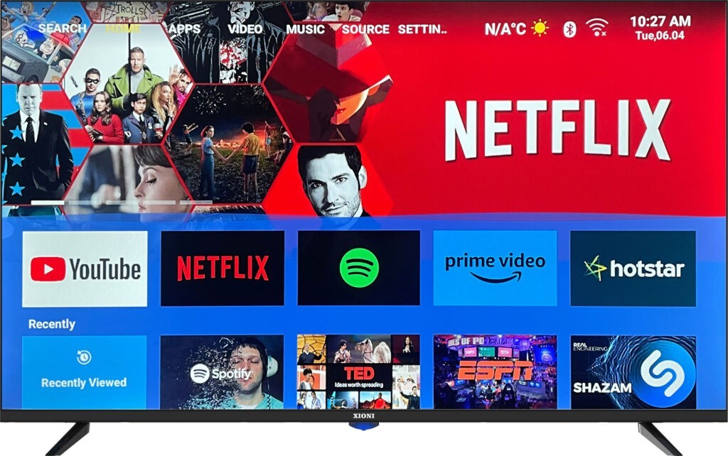 SMART TV 32" FHD XIONI ANDROID 14 PANNELLO CLASSE A+