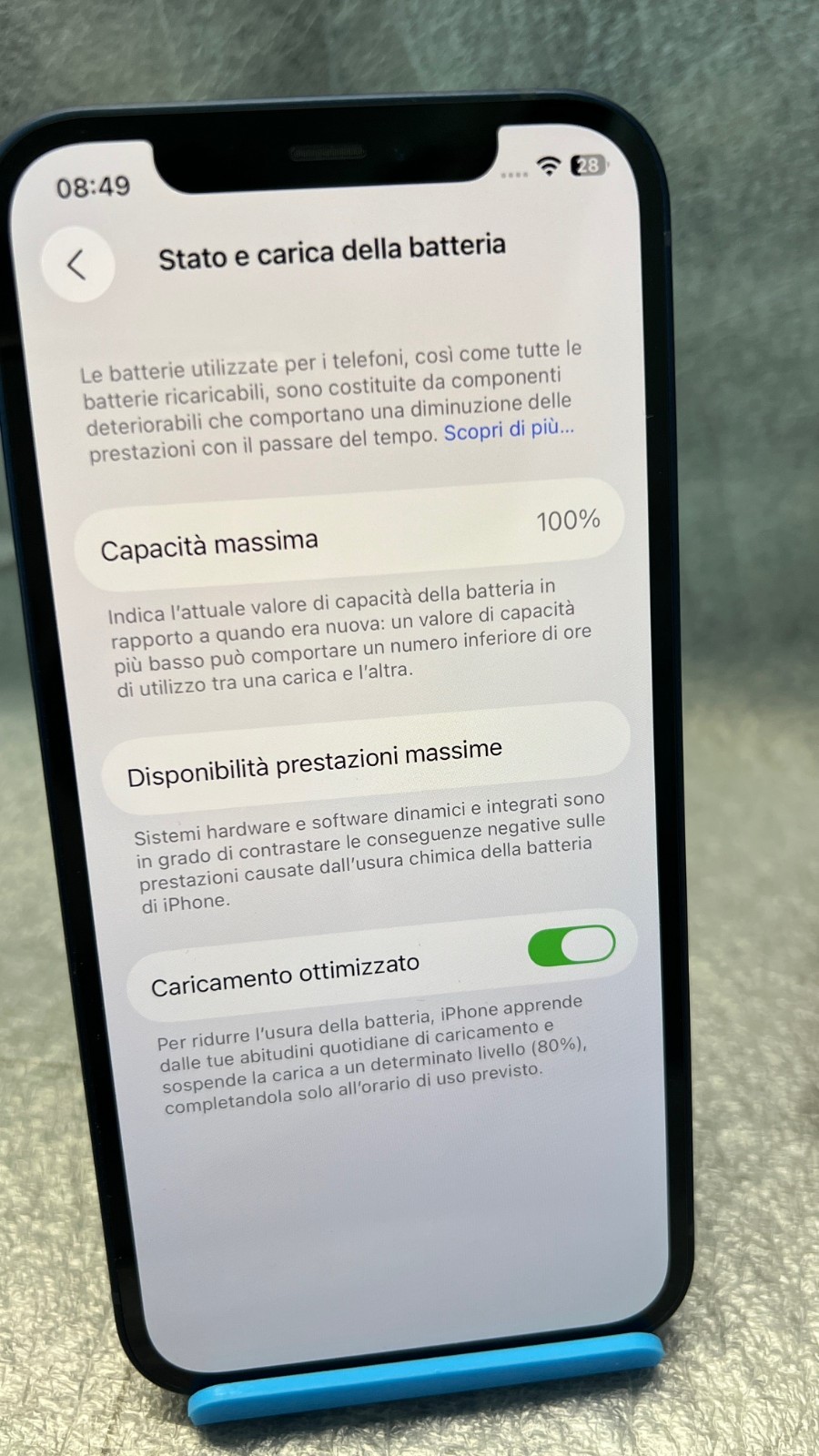 Apple iPhone 12 - 128GB - Blu - Batteria 100% - Qualità Premium Pari al Nuovo - immagine 2